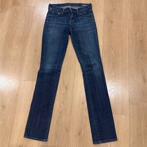 Citizens of Humanity AVA Low Rise Straight Leg Jean Dark Blue Size 24